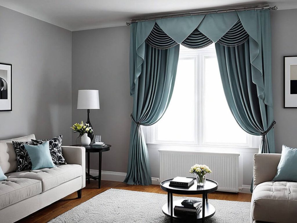 Cozy Living Room Decor Ideas: Aligned the corners while installing curtains