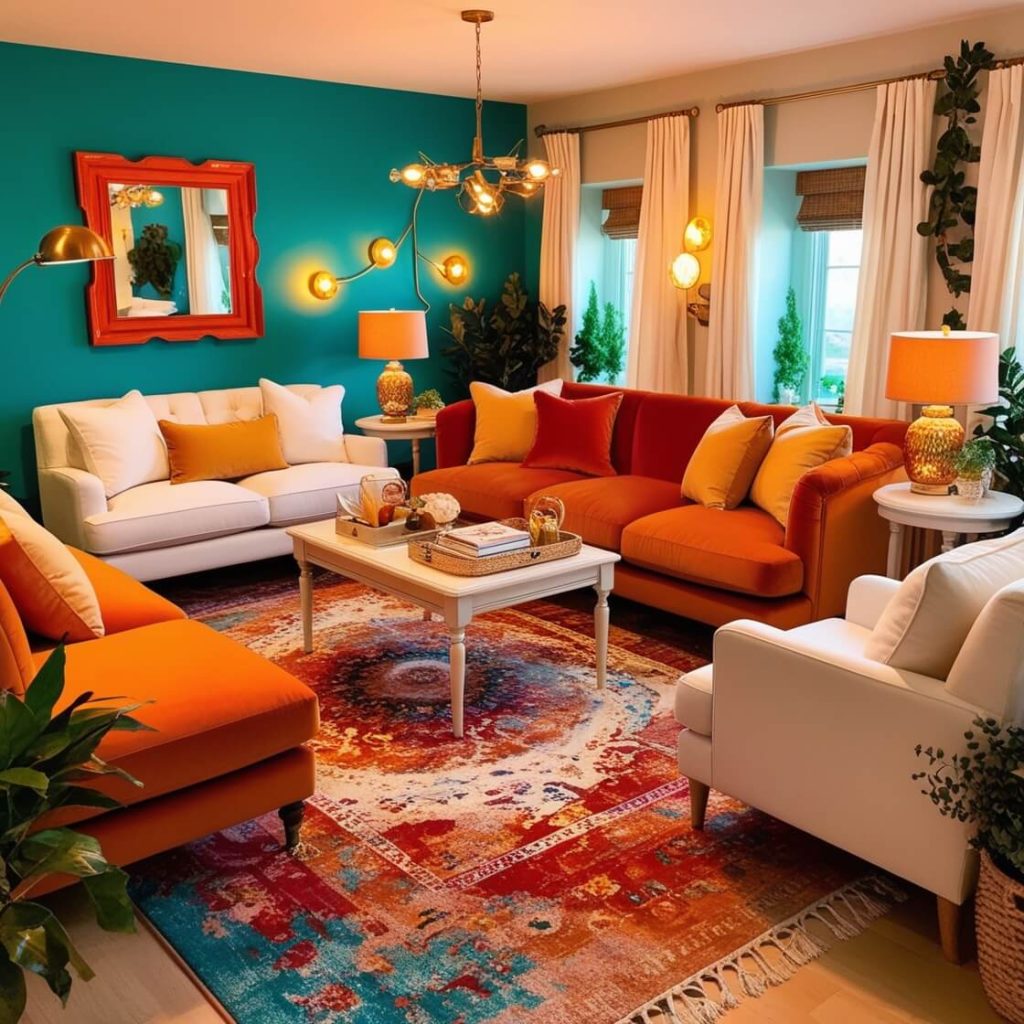Modern Small Living Room Decor Ideas: Color-drench