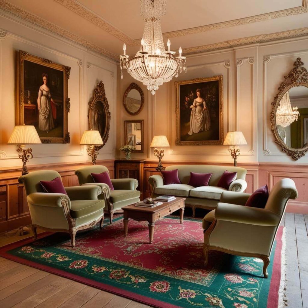 Cozy Living Room Historic Charm