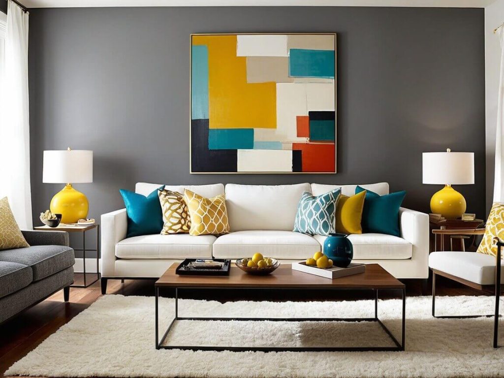 DIY Artwork for modern living room room decor ideas