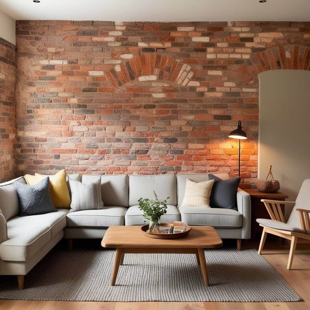 Exposed Brick Walls for Best Living Room Décor Ideas