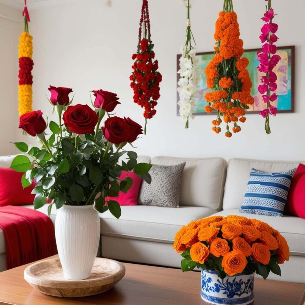 Flower Decor in Living Room