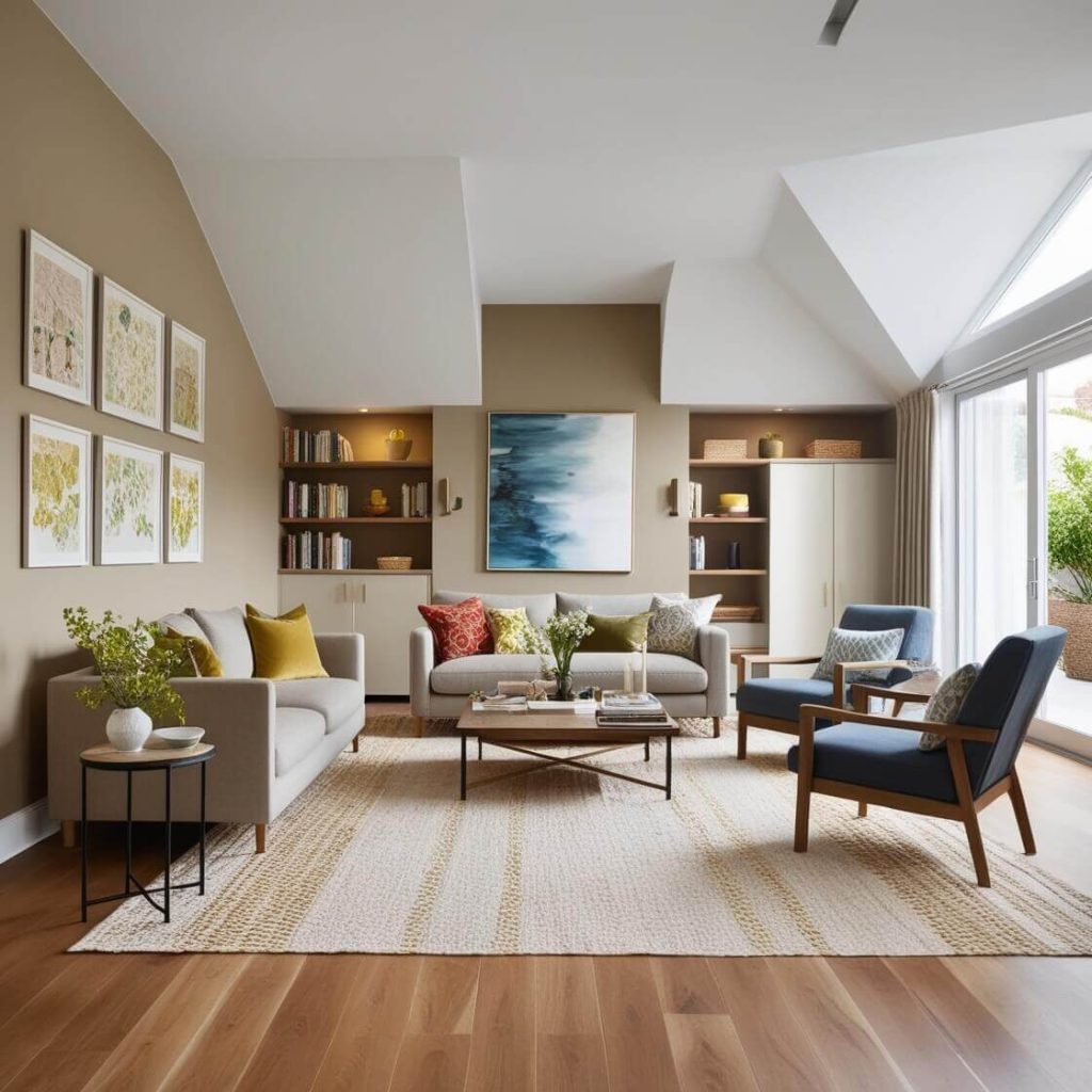Focus on Floor Space for cozy living room decor ideas