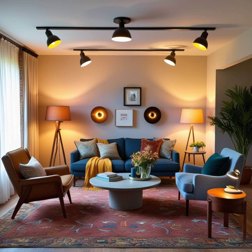 Layered Lighting From Overhead to Task Lights
