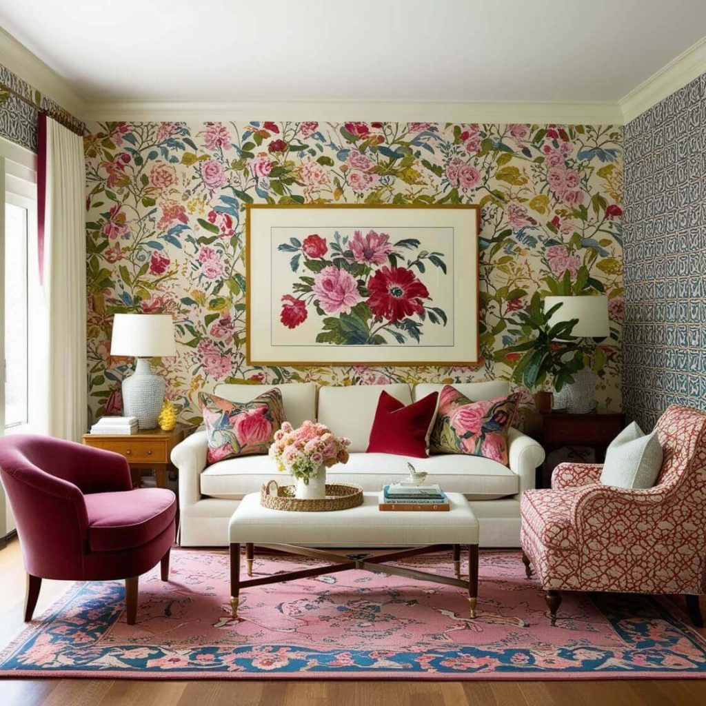 Living Room Design: Let a Favourite Pattern Inspire Your Entire Space