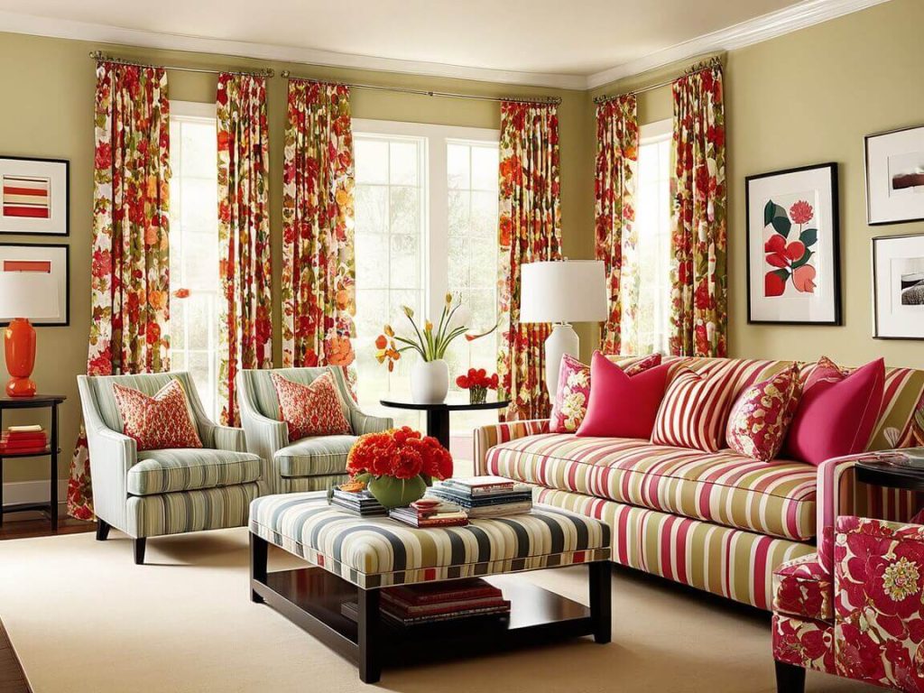Latest,Modern,Cozy Living Room Decor Ideas:Mastering the Art of Mixing Patterns