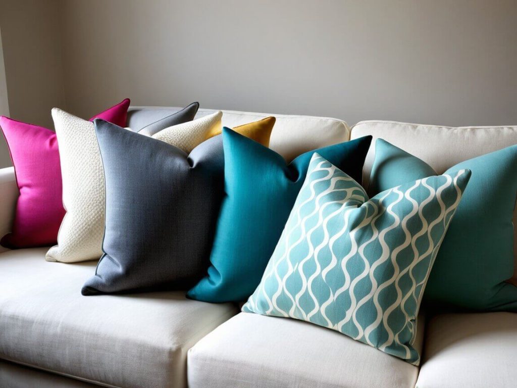 Mixed Shade Pillows for living room