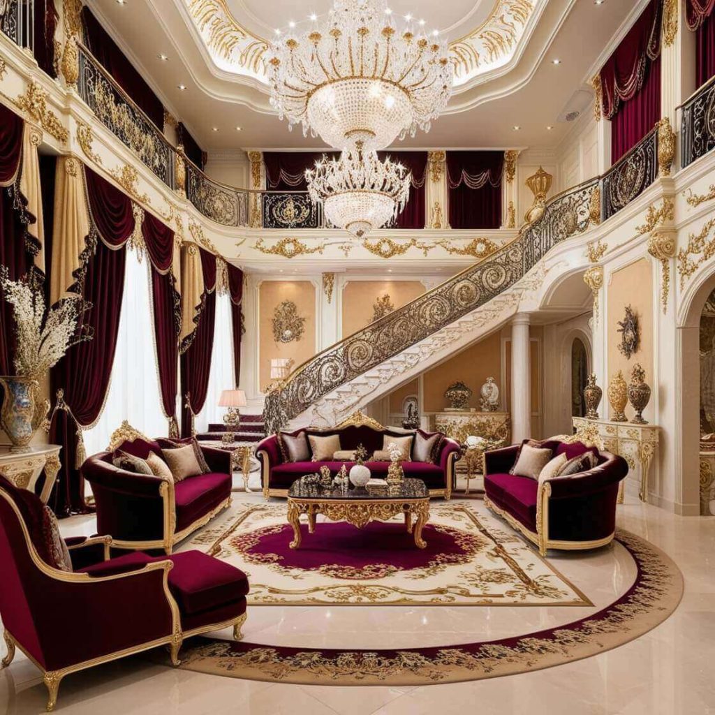 Modern Royal Luxury Living Room Design Ideas 