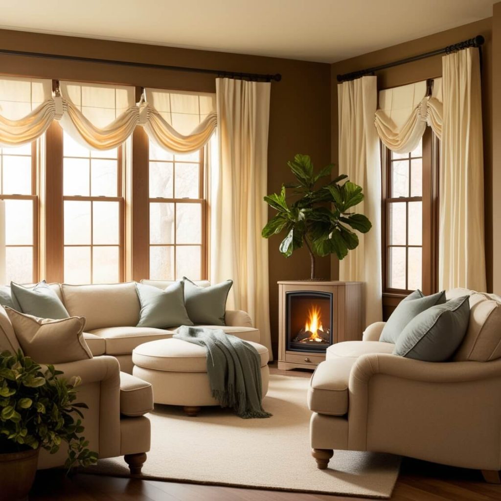 Modern Style Living Room Decor Ideas:Nice Colour Pallete