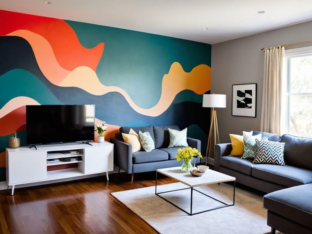 Modern Cozy Living Room Pintaing