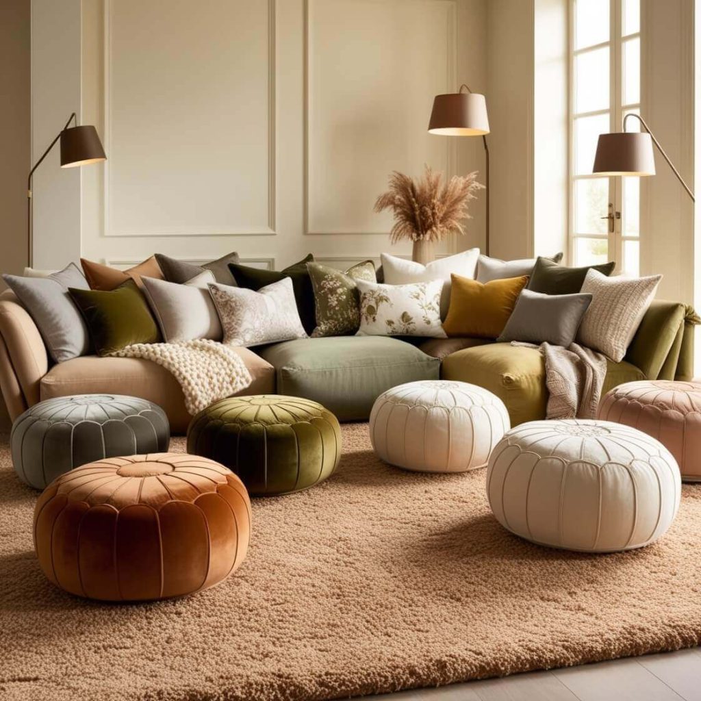 Poufs and Pillows