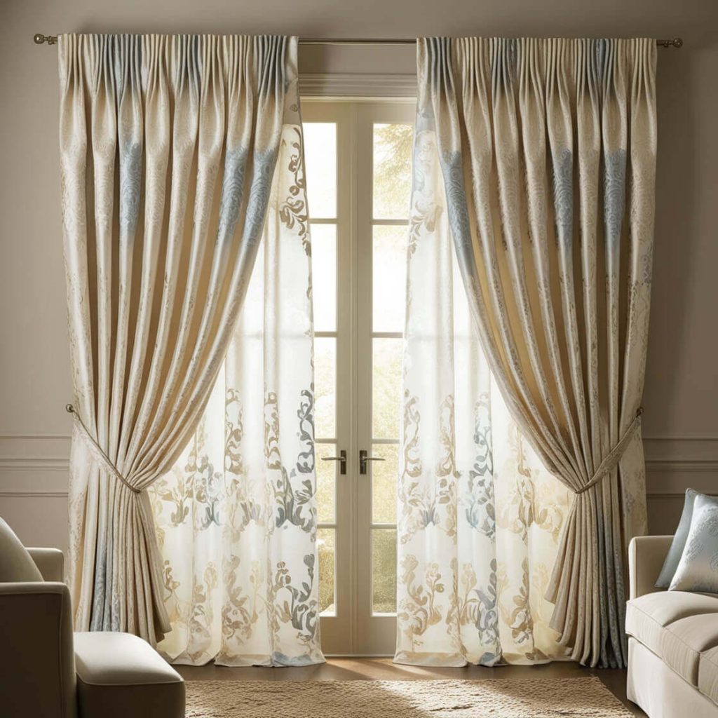 Put beautiful curtains on window