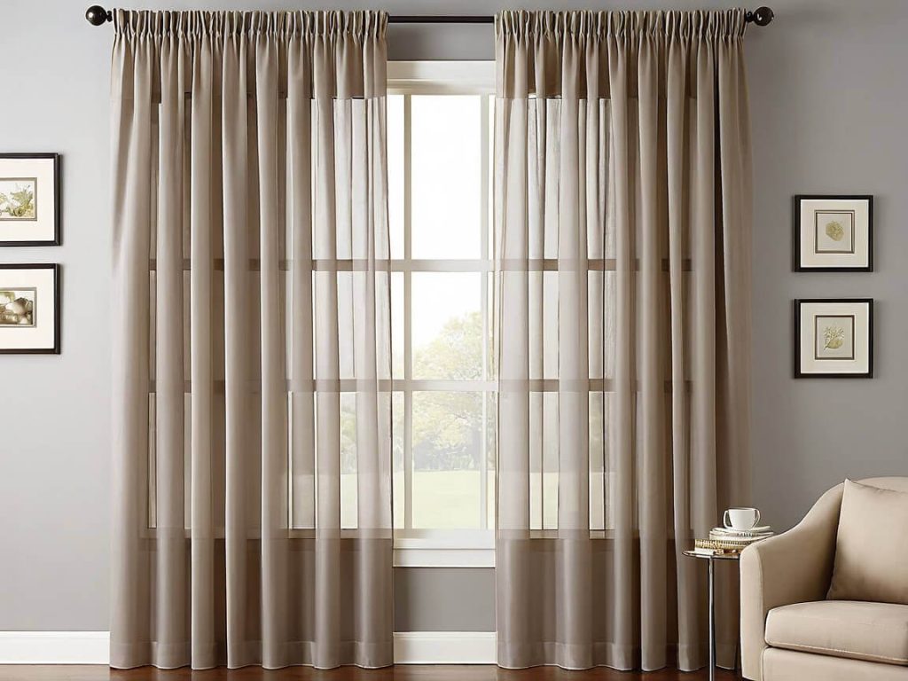 Semi-sheer curtain ideas