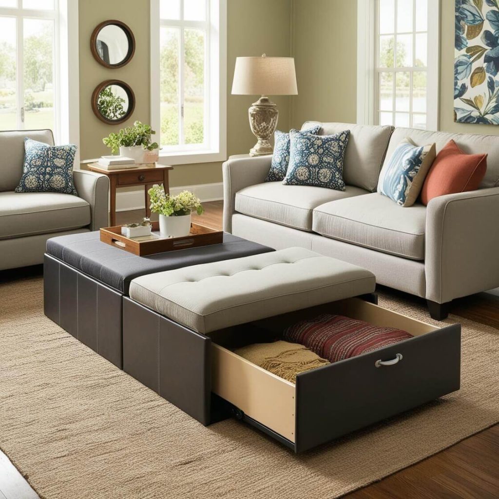 Sneak in Storage Under Furniture