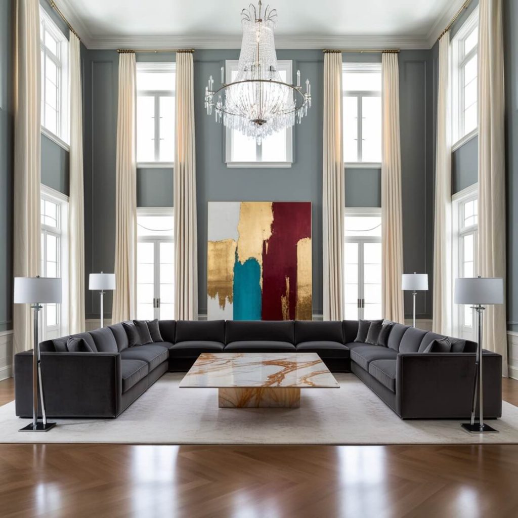 Statement Piece Modern Living Room
