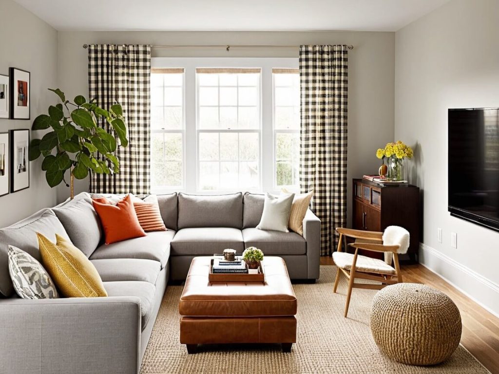 Modern Cozy Living Room Natural Light