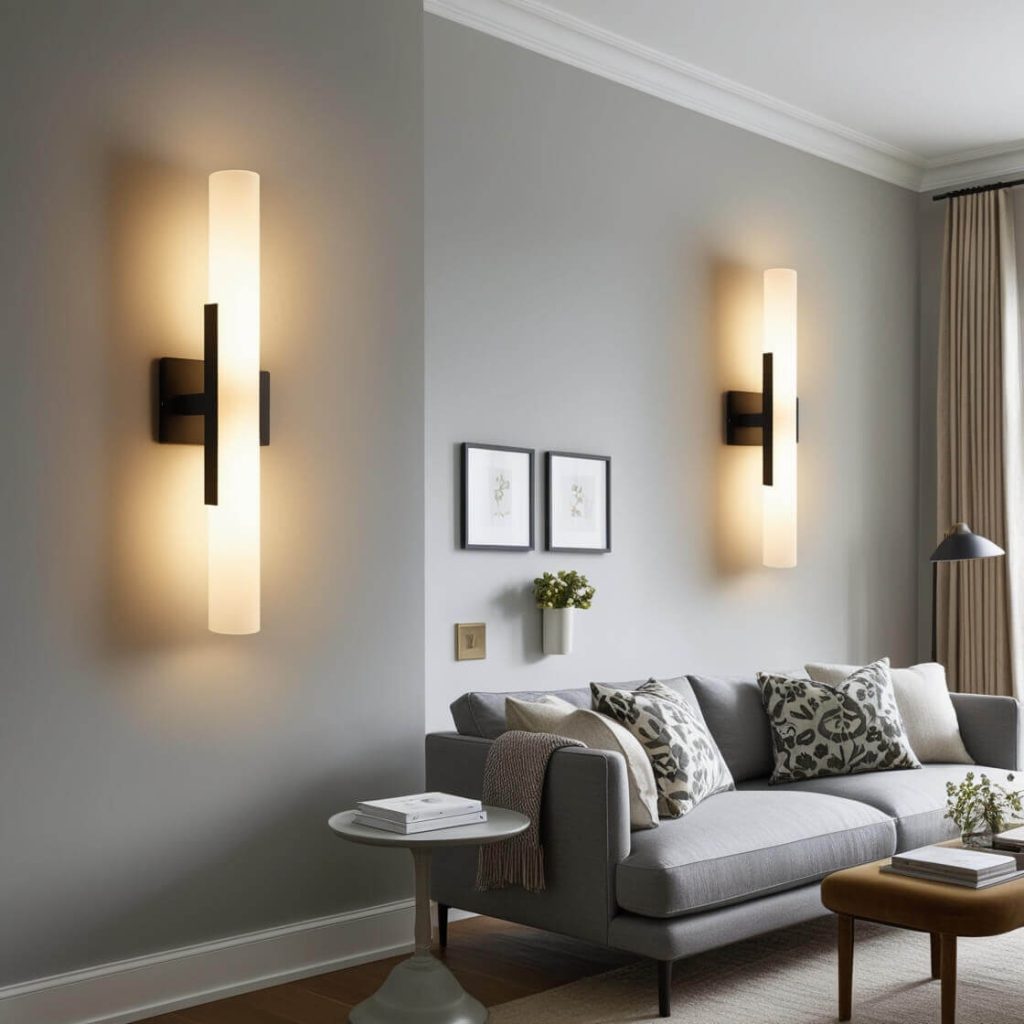 Use Sconces for Space-Saving Style