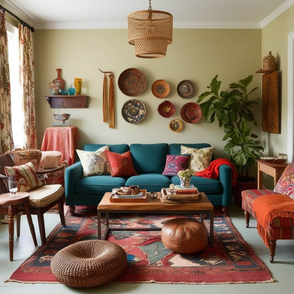 Use a Mix of Eclectic Pieces for Unique Charm