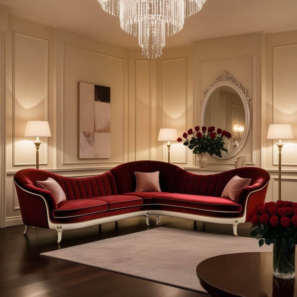 Velvet Romantic Couches
