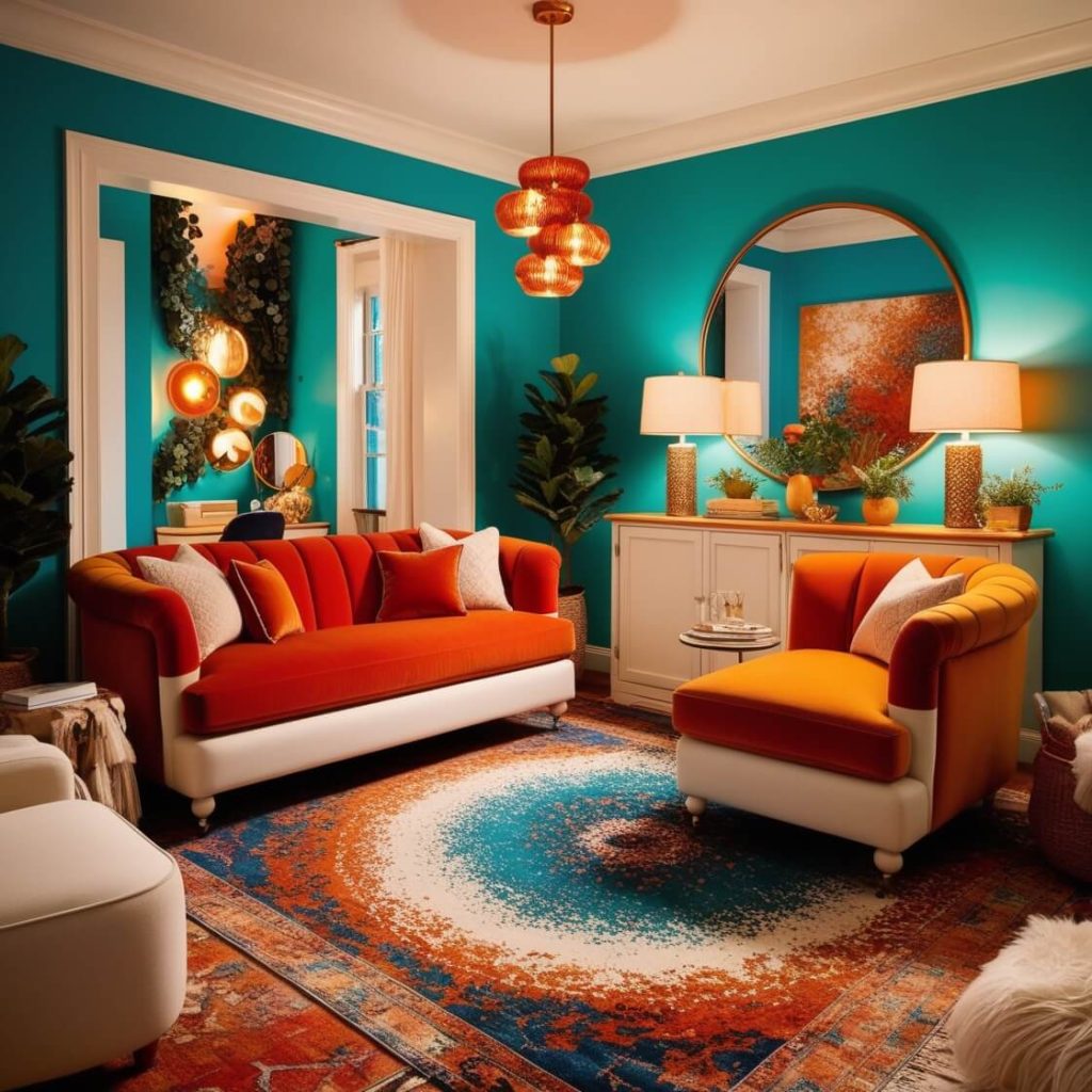 Modern Style Living Room Decor Ideas:Vibrant Mode
