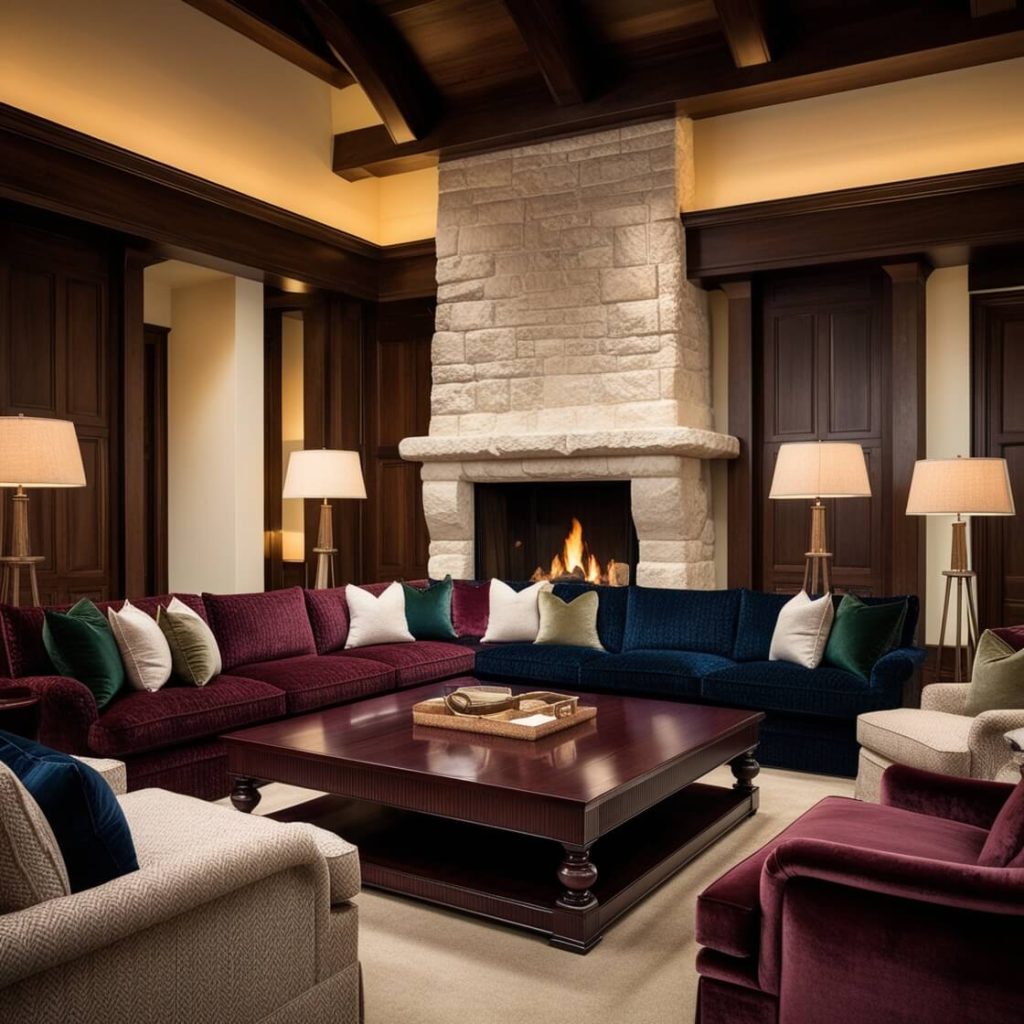 Warm and Moody Modern Living Room