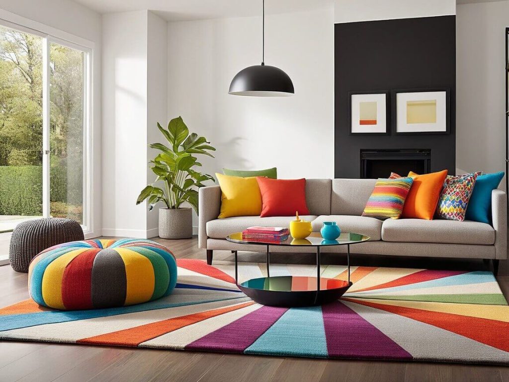 try Rainbow Toned Accents for a Vibrant Space