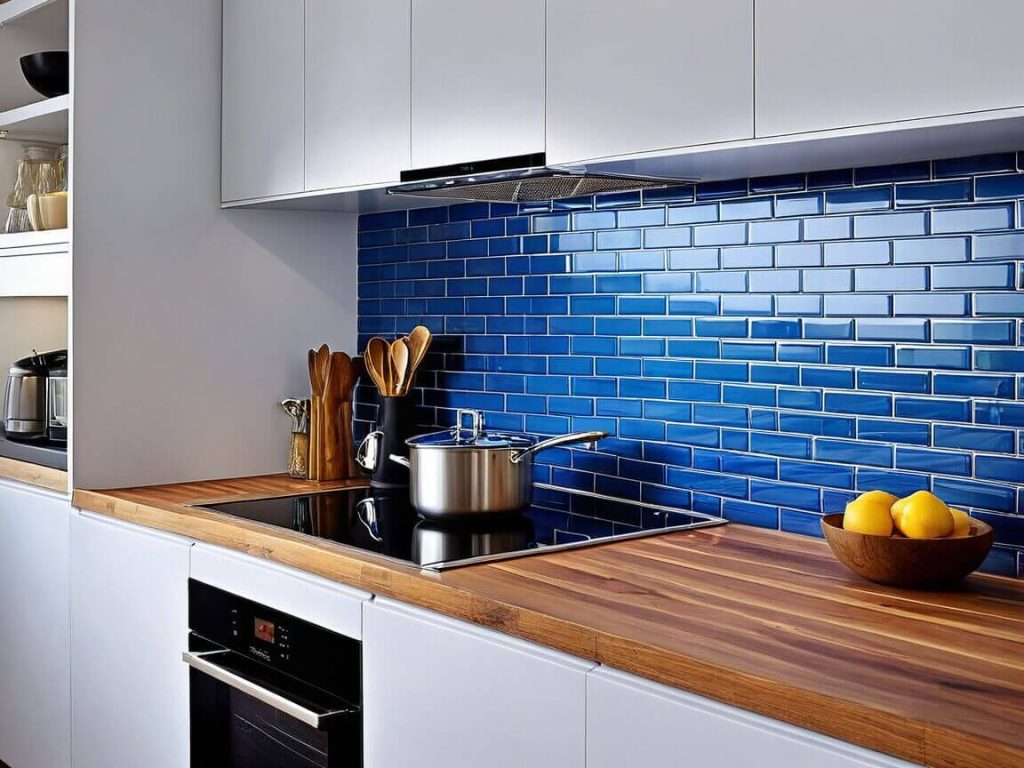 Blue Backsplash Kitchen Design Ideas