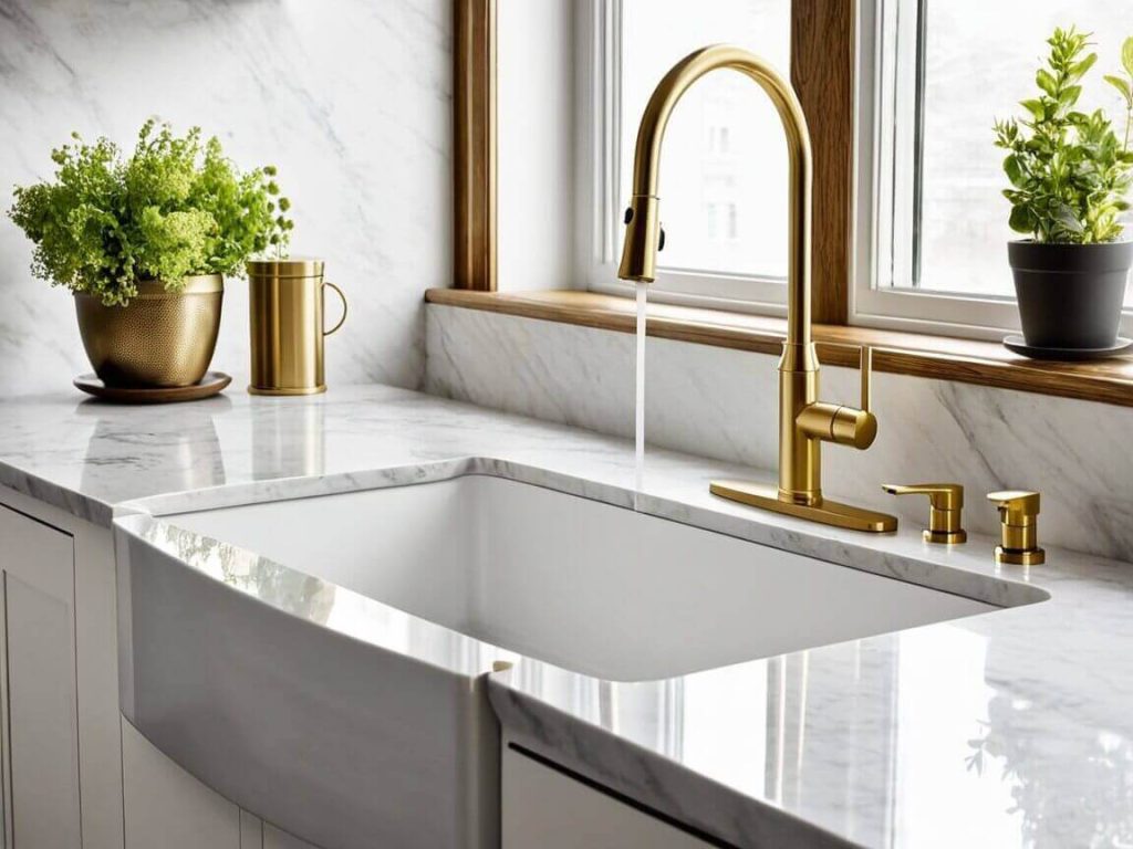 Brass Faucet Decor