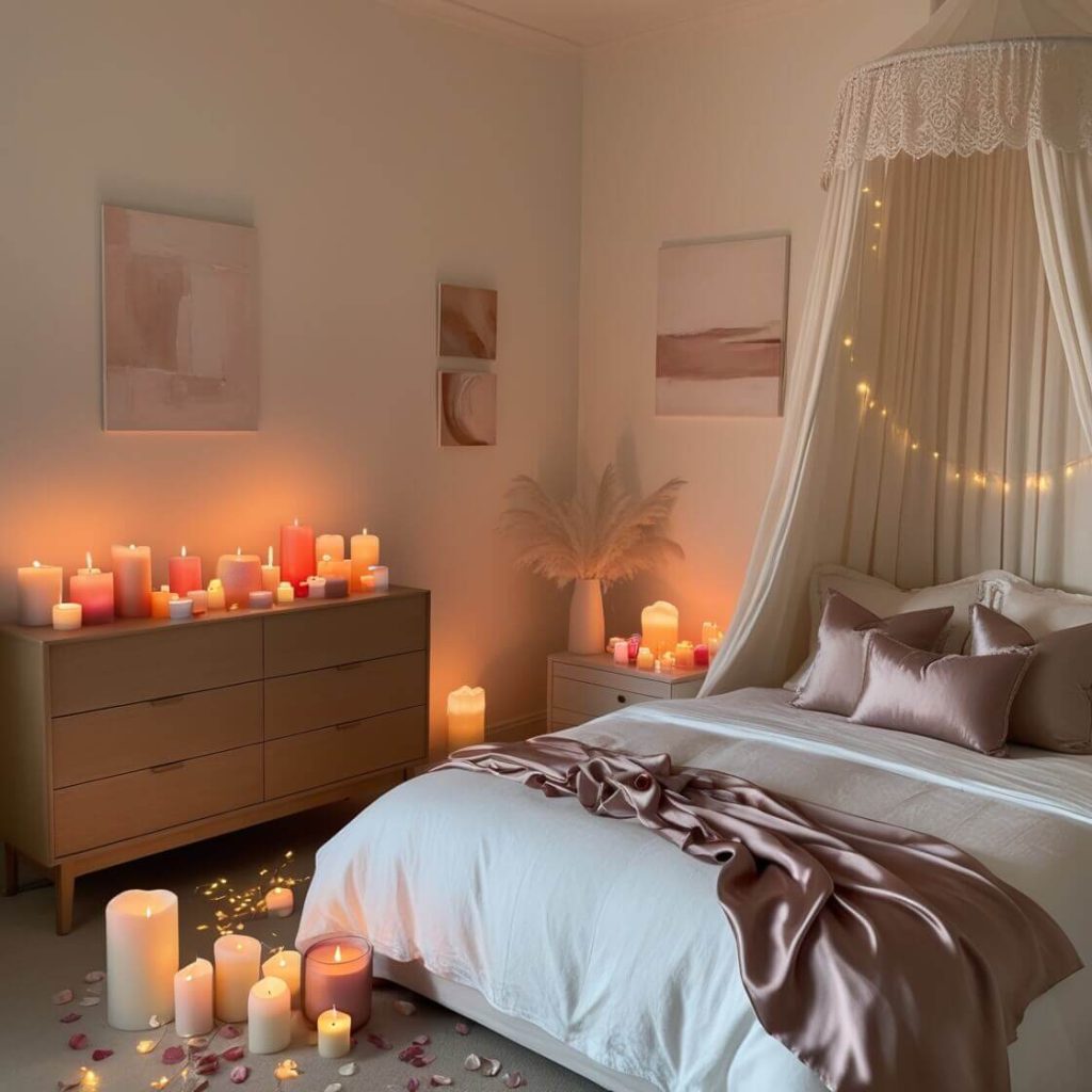 Candle light Bedroom Decoration