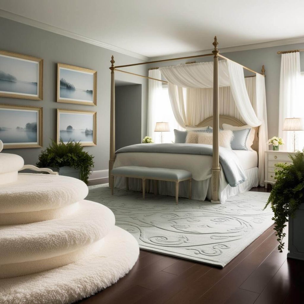Modern Bedroom Decor Ideas:Carpet decoration