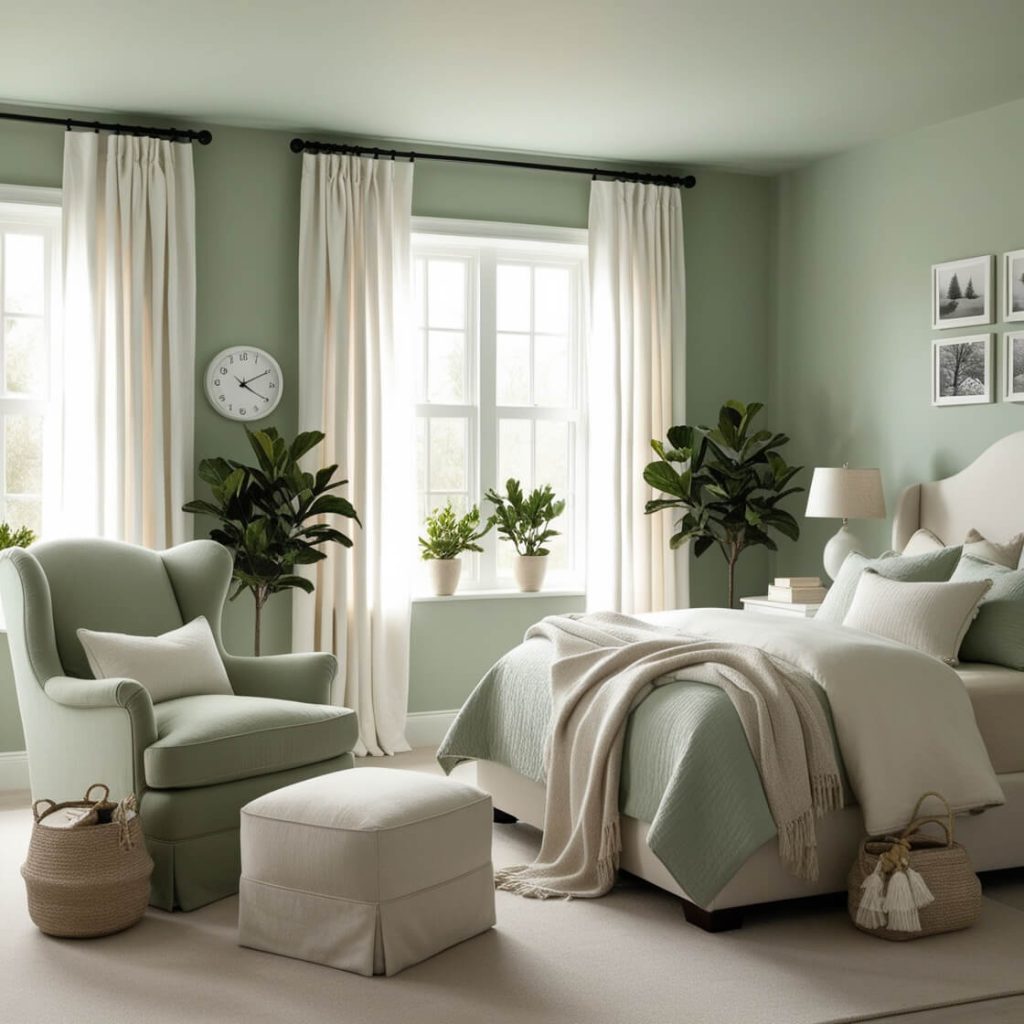 Sage Green Luxury ,Modern Bedroom Decor Ideas