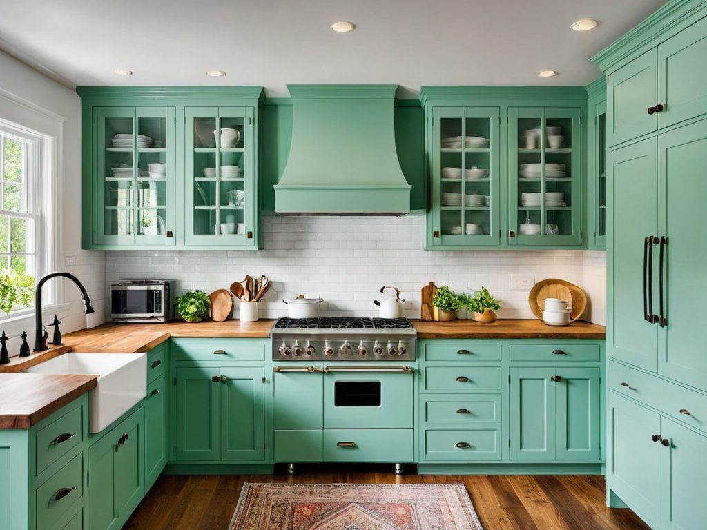 Sea Green Cabinetry