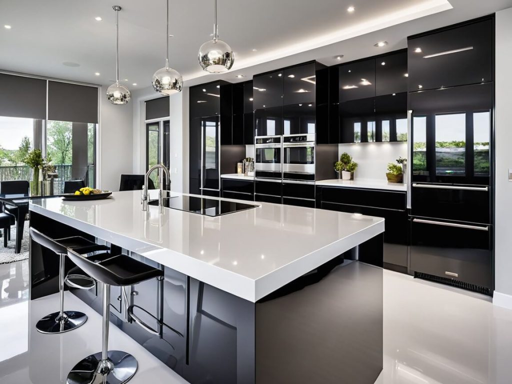 High Gloss Cabinets in Modern Luxury Kitchens