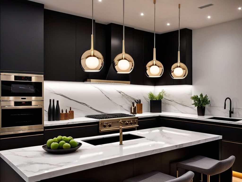 charming light in kitchen